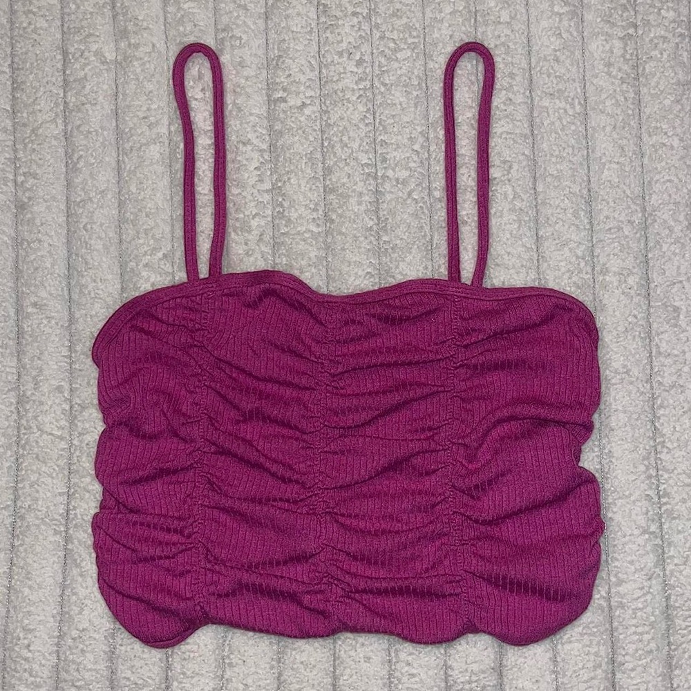 urban outfitters purple crop tank top - size m